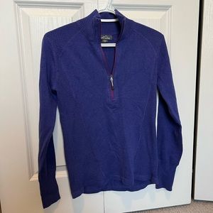 Ladies Eddie Bauer half zip